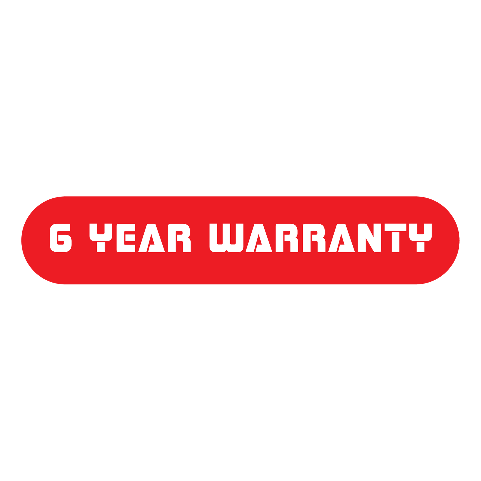 6 year warranty
